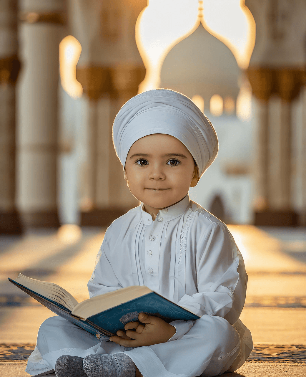 Person reading Quran