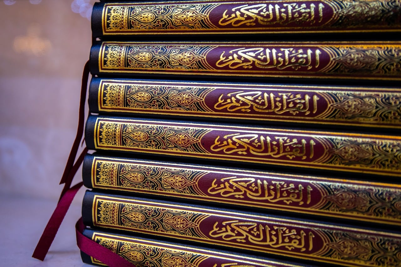 Person reading Quran